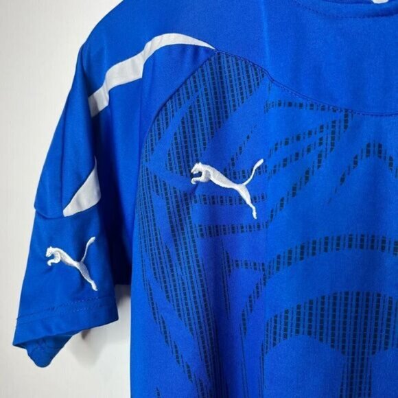 Italia Men’s Medium Puma Soccer Jersey Football Shirt Blue 2010 2011 Azzurri - Picture 3 of 14